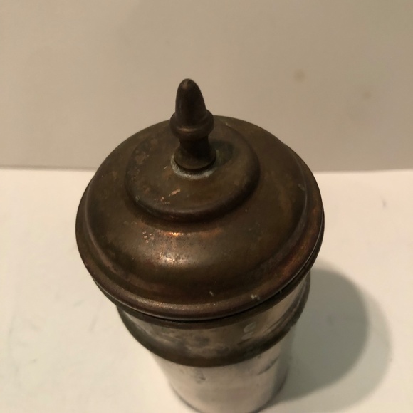 Antique cocktail strainer made with copper, brass , and silver. - used - Picture 8 of 10